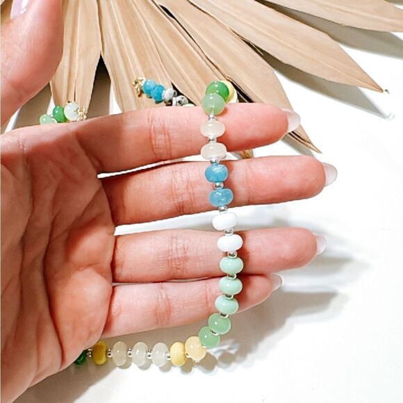 Bohemian rainbow necklace #1189 - Picture 3 of 6